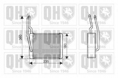 QUINTON HAZELL qhr2148 -  Теплообменник, отопление салона